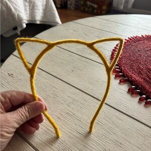 Tiger Yellow /Gold Cat Ear Headband - Show Your team spirit